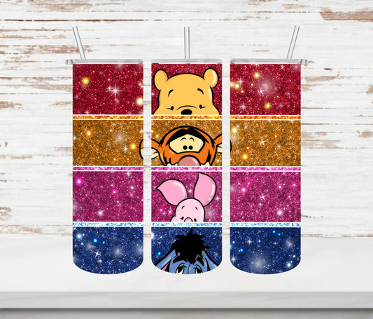 Stacked Pooh & Friends Tumbler