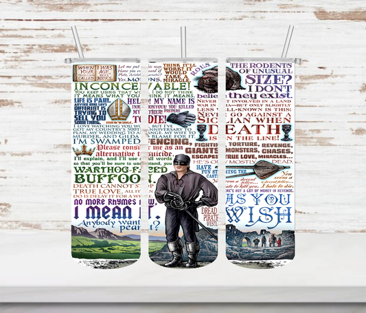 Princess Bride Tumbler - Head Of Walker Farm LLC