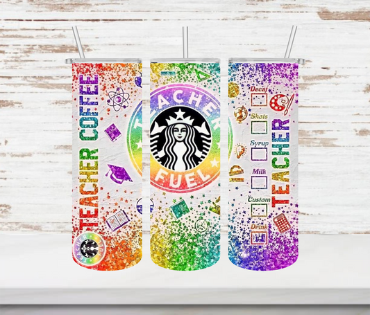 SBux Teacher Fuel Tumbler - Head Of Walker Farm LLC