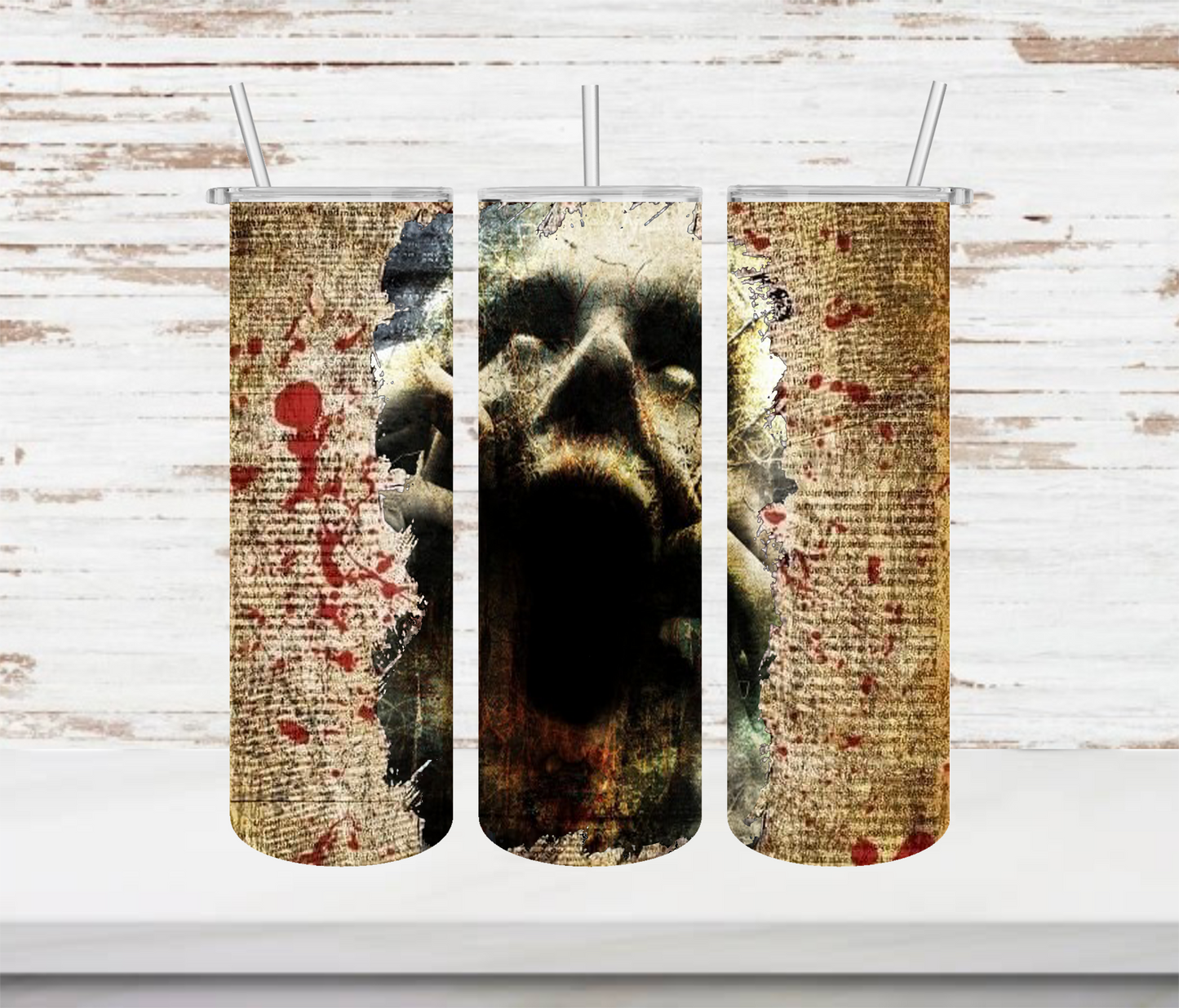 Tortured Scream Wrap Tumbler