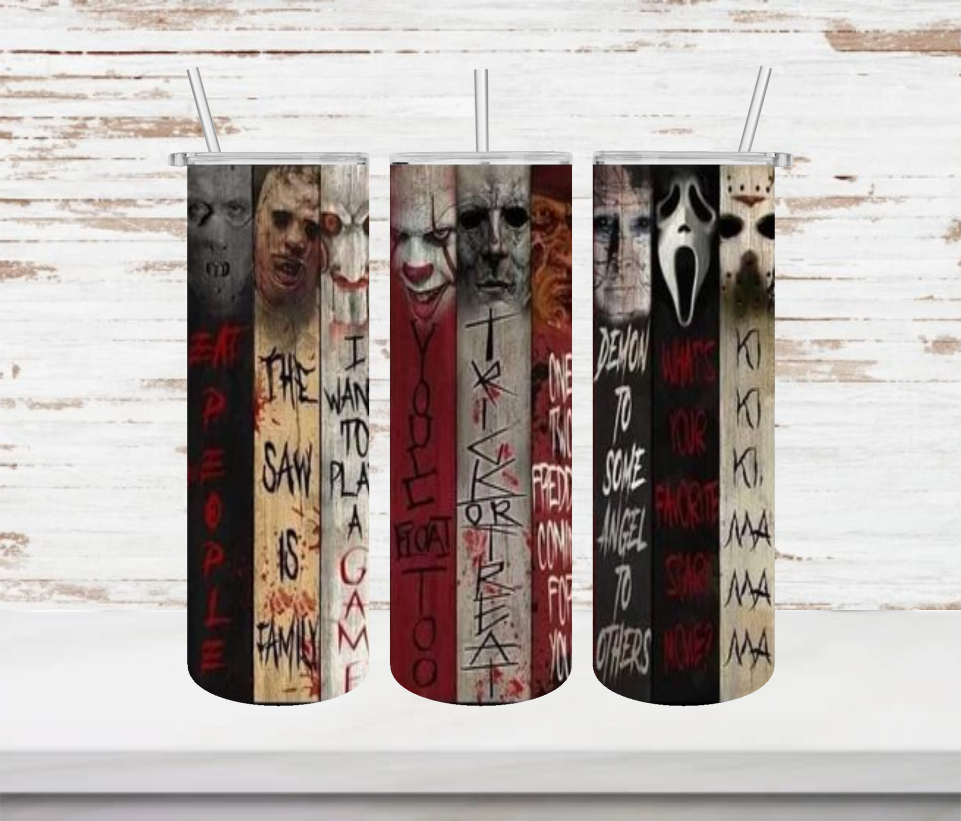 Slices of Horror Tumbler - Head Of Walker Farm LLC