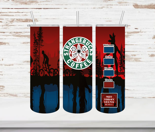 The Upside Down Stranger Things Tumbler - Head Of Walker Farm LLC