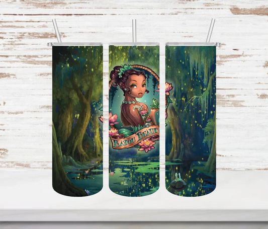 Tiana Tattooed Tumbler - Head Of Walker Farm LLC