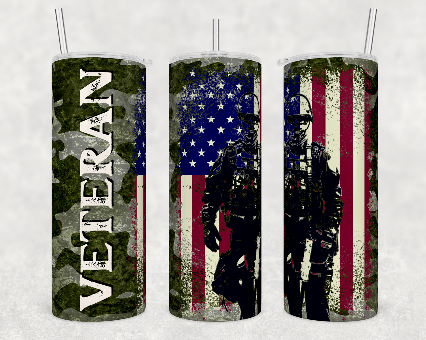 Verteran Flag Tumbler